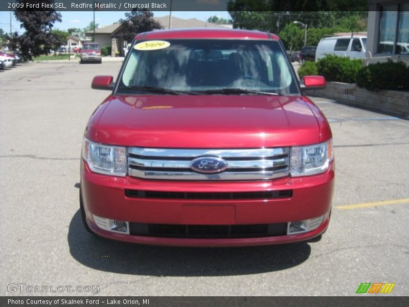 Redfire Metallic / Charcoal Black 2009 Ford Flex SEL