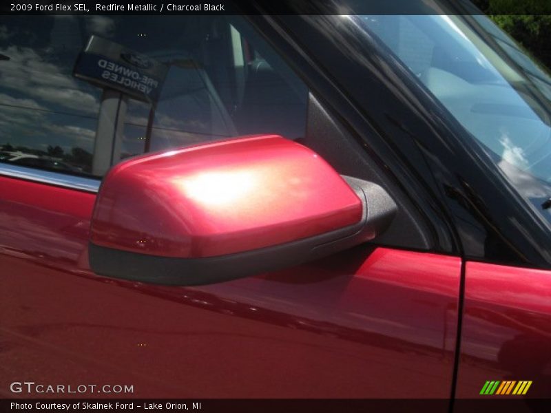 Redfire Metallic / Charcoal Black 2009 Ford Flex SEL