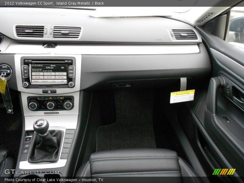 Island Gray Metallic / Black 2012 Volkswagen CC Sport