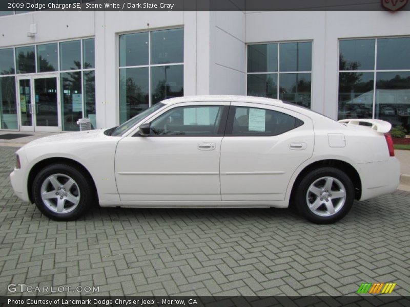 Stone White / Dark Slate Gray 2009 Dodge Charger SE