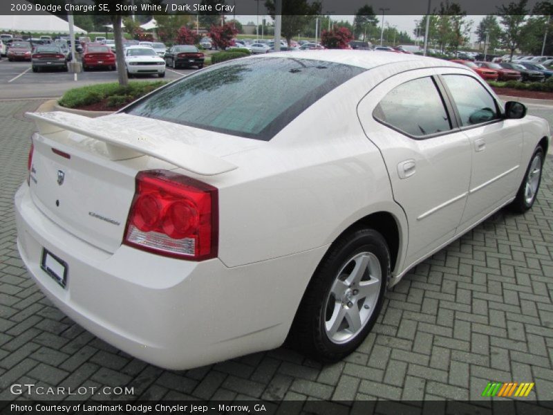 Stone White / Dark Slate Gray 2009 Dodge Charger SE