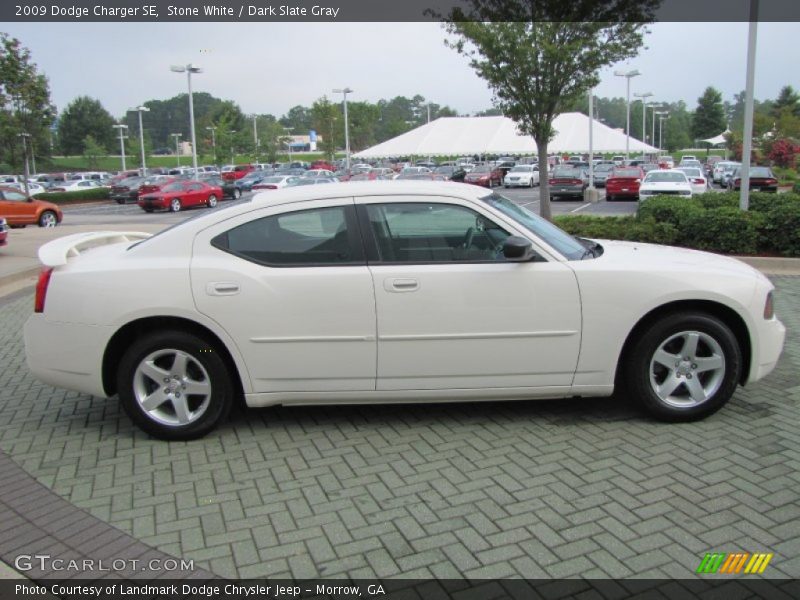 Stone White / Dark Slate Gray 2009 Dodge Charger SE