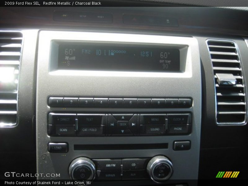 Redfire Metallic / Charcoal Black 2009 Ford Flex SEL