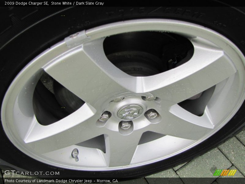 Stone White / Dark Slate Gray 2009 Dodge Charger SE