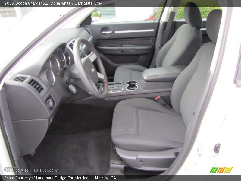 Stone White / Dark Slate Gray 2009 Dodge Charger SE