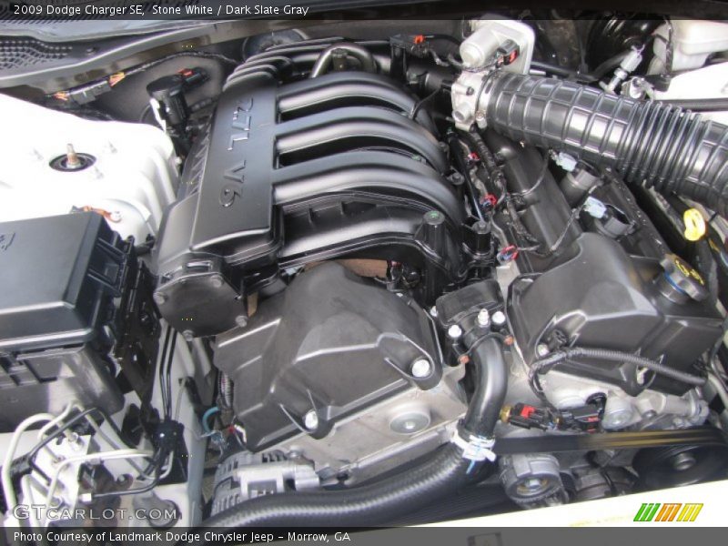 Stone White / Dark Slate Gray 2009 Dodge Charger SE