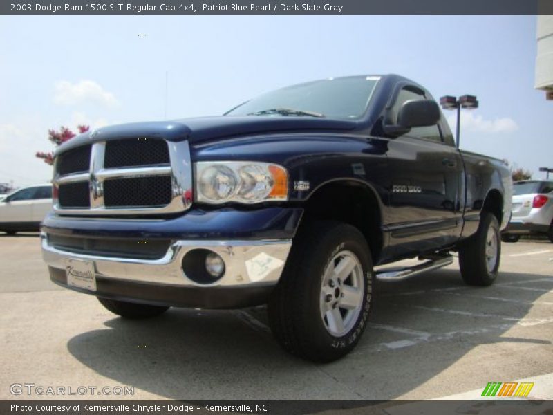 Patriot Blue Pearl / Dark Slate Gray 2003 Dodge Ram 1500 SLT Regular Cab 4x4