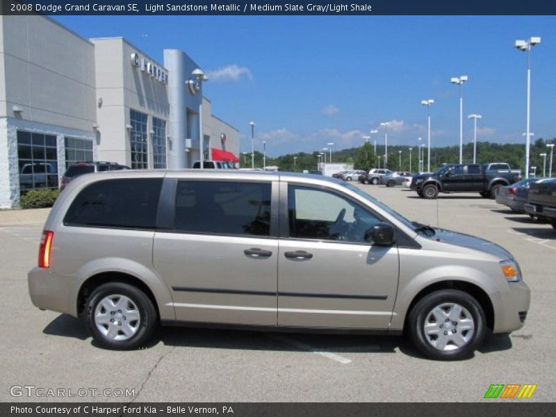 Light Sandstone Metallic / Medium Slate Gray/Light Shale 2008 Dodge Grand Caravan SE