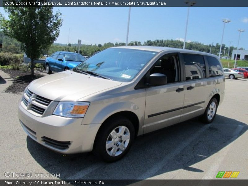 Light Sandstone Metallic / Medium Slate Gray/Light Shale 2008 Dodge Grand Caravan SE