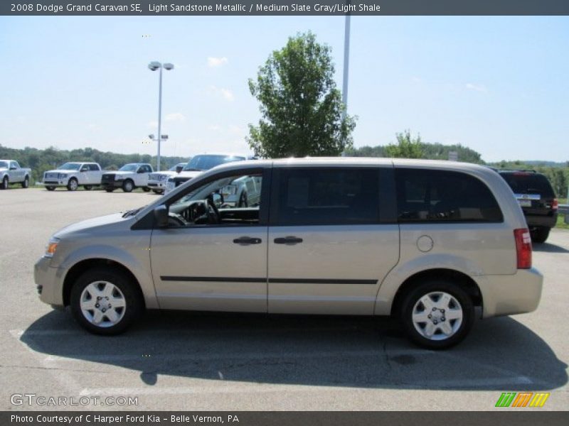 Light Sandstone Metallic / Medium Slate Gray/Light Shale 2008 Dodge Grand Caravan SE