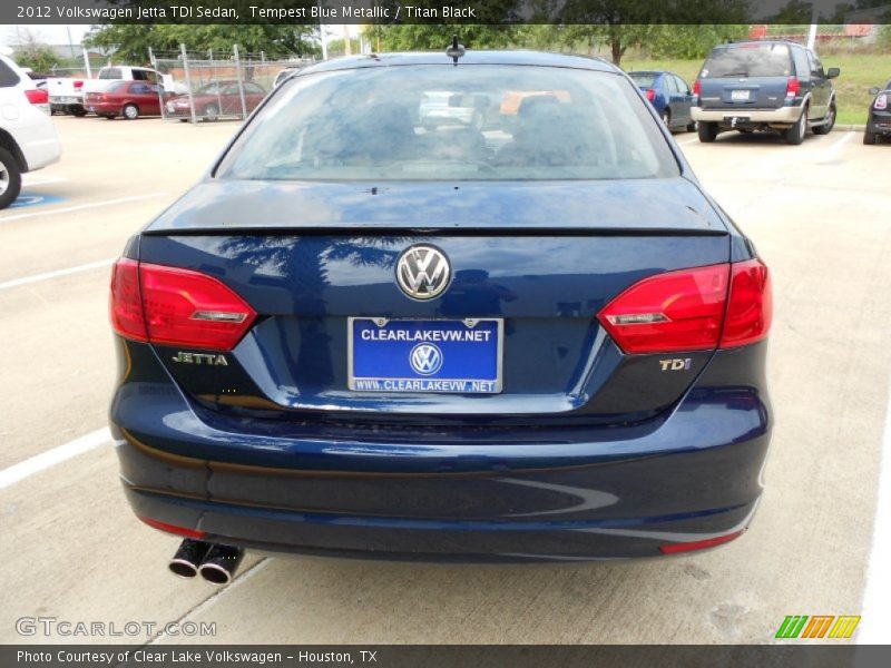 Tempest Blue Metallic / Titan Black 2012 Volkswagen Jetta TDI Sedan