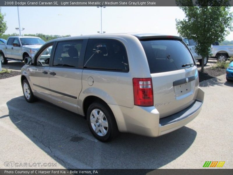 Light Sandstone Metallic / Medium Slate Gray/Light Shale 2008 Dodge Grand Caravan SE