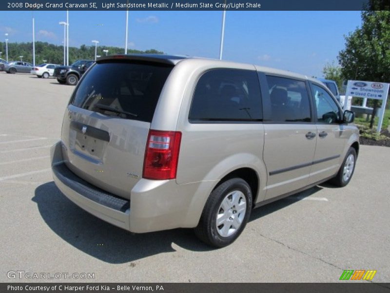 Light Sandstone Metallic / Medium Slate Gray/Light Shale 2008 Dodge Grand Caravan SE