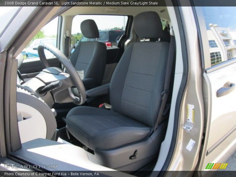 Light Sandstone Metallic / Medium Slate Gray/Light Shale 2008 Dodge Grand Caravan SE