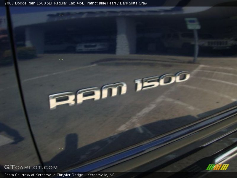 Patriot Blue Pearl / Dark Slate Gray 2003 Dodge Ram 1500 SLT Regular Cab 4x4