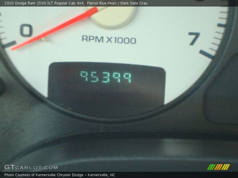 Patriot Blue Pearl / Dark Slate Gray 2003 Dodge Ram 1500 SLT Regular Cab 4x4