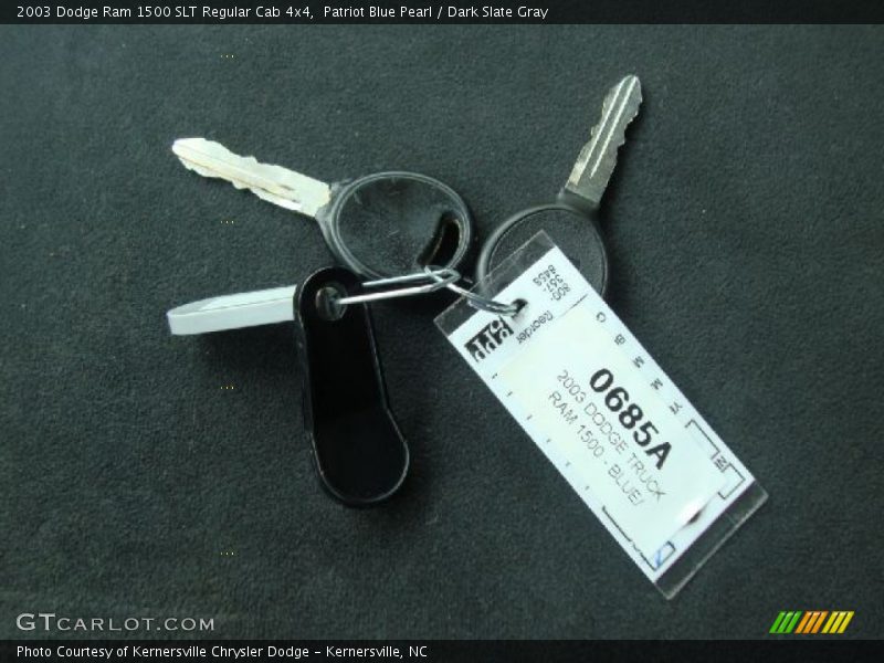Patriot Blue Pearl / Dark Slate Gray 2003 Dodge Ram 1500 SLT Regular Cab 4x4