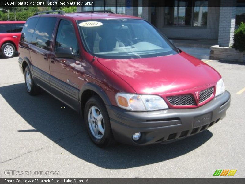 Sport Red Metallic / Gray 2004 Pontiac Montana