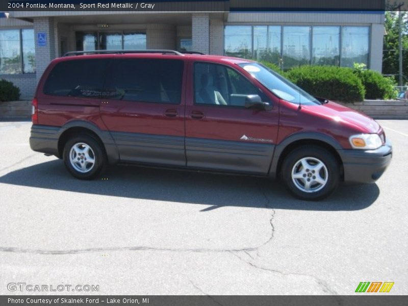 Sport Red Metallic / Gray 2004 Pontiac Montana