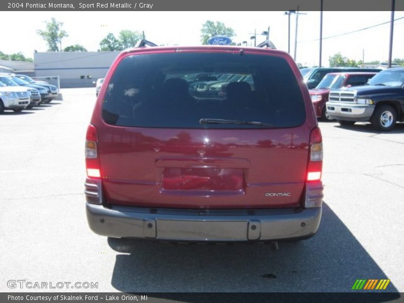 Sport Red Metallic / Gray 2004 Pontiac Montana