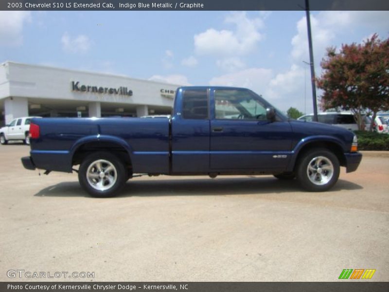 Indigo Blue Metallic / Graphite 2003 Chevrolet S10 LS Extended Cab