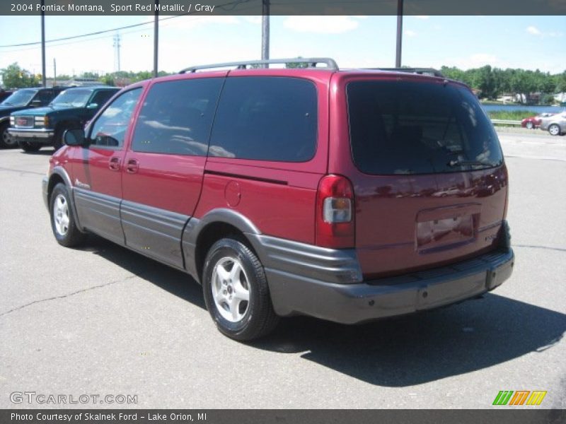 Sport Red Metallic / Gray 2004 Pontiac Montana