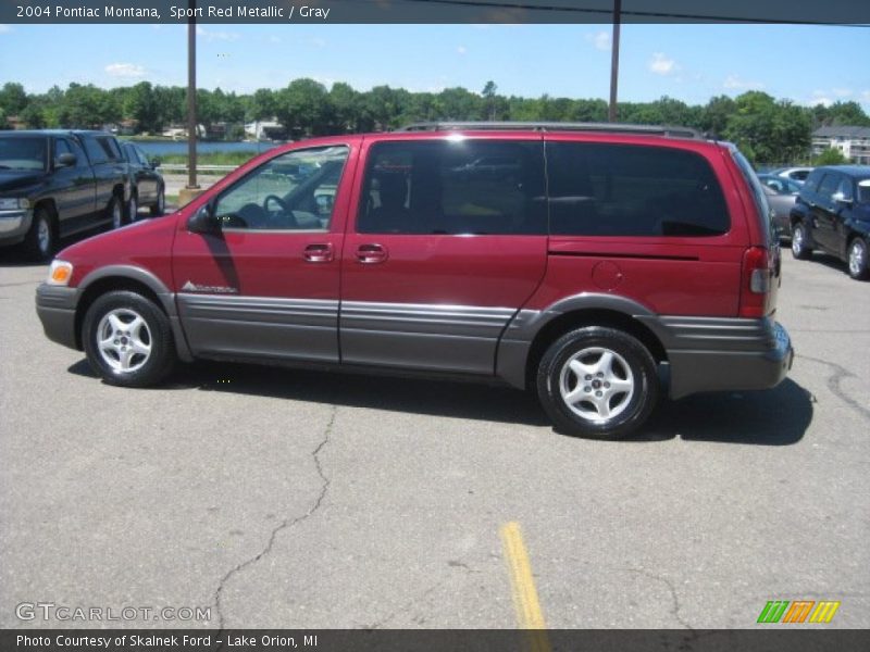 Sport Red Metallic / Gray 2004 Pontiac Montana