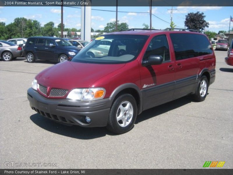 Sport Red Metallic / Gray 2004 Pontiac Montana