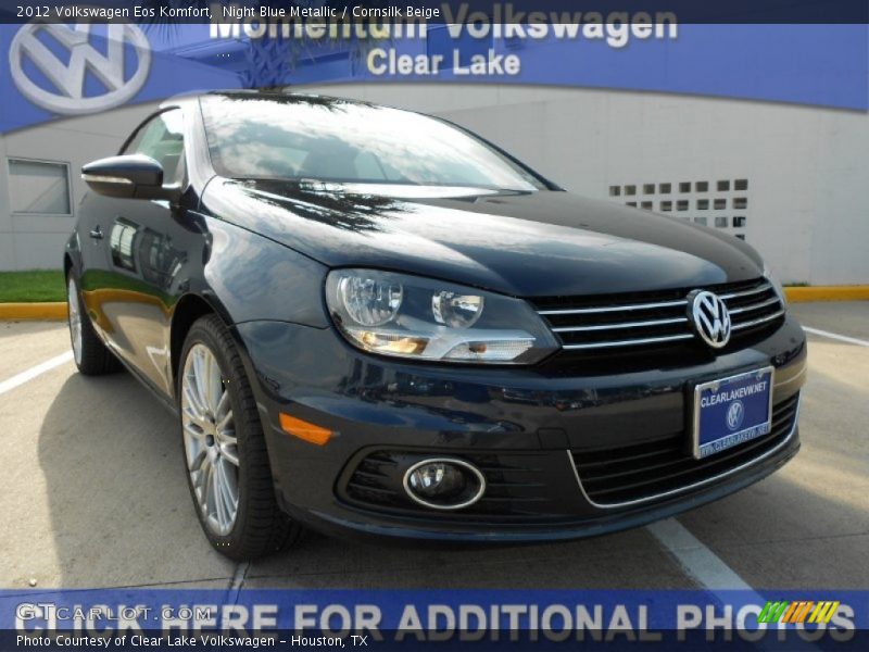 Night Blue Metallic / Cornsilk Beige 2012 Volkswagen Eos Komfort