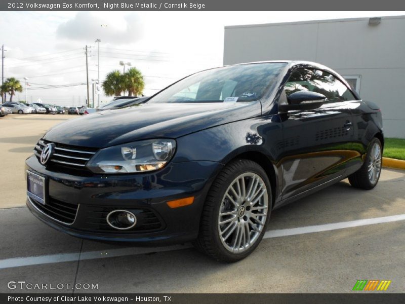 Night Blue Metallic / Cornsilk Beige 2012 Volkswagen Eos Komfort