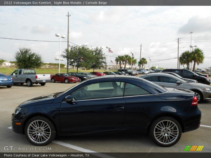Night Blue Metallic / Cornsilk Beige 2012 Volkswagen Eos Komfort