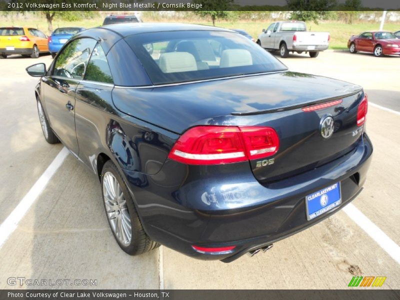 Night Blue Metallic / Cornsilk Beige 2012 Volkswagen Eos Komfort