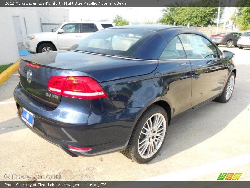 Night Blue Metallic / Cornsilk Beige 2012 Volkswagen Eos Komfort