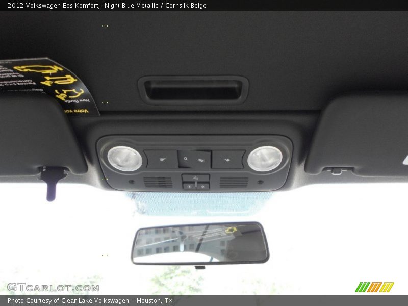 Night Blue Metallic / Cornsilk Beige 2012 Volkswagen Eos Komfort