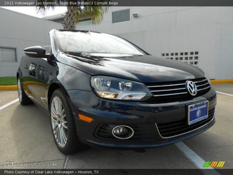 Night Blue Metallic / Cornsilk Beige 2012 Volkswagen Eos Komfort