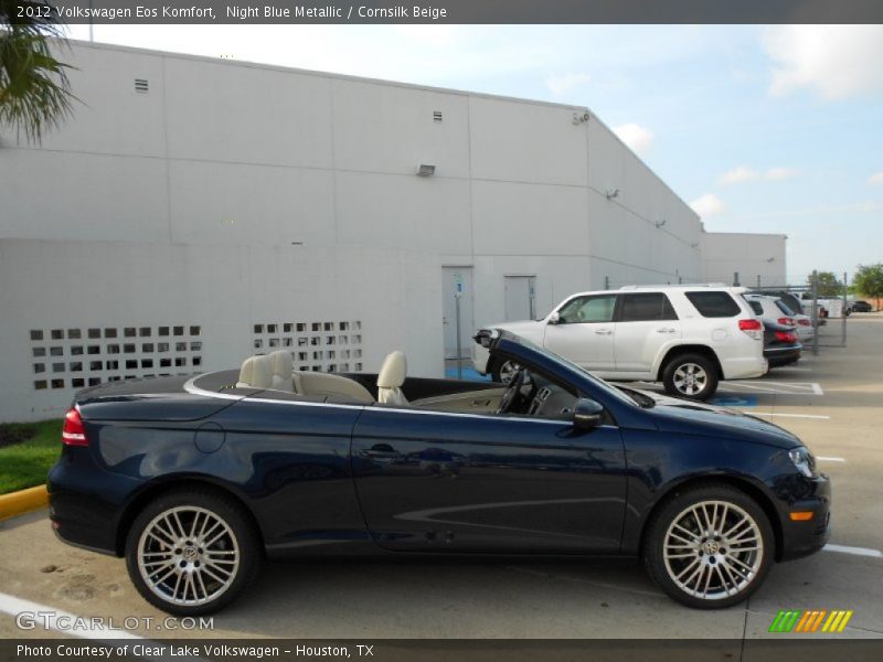 Night Blue Metallic / Cornsilk Beige 2012 Volkswagen Eos Komfort