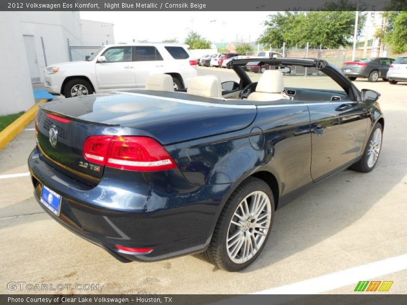 Night Blue Metallic / Cornsilk Beige 2012 Volkswagen Eos Komfort