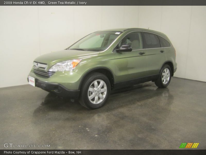 Green Tea Metallic / Ivory 2009 Honda CR-V EX 4WD