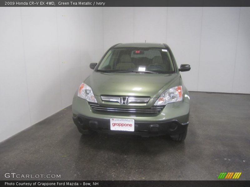 Green Tea Metallic / Ivory 2009 Honda CR-V EX 4WD