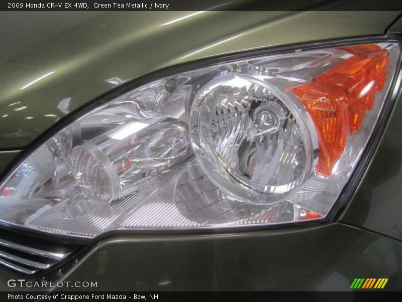 Green Tea Metallic / Ivory 2009 Honda CR-V EX 4WD