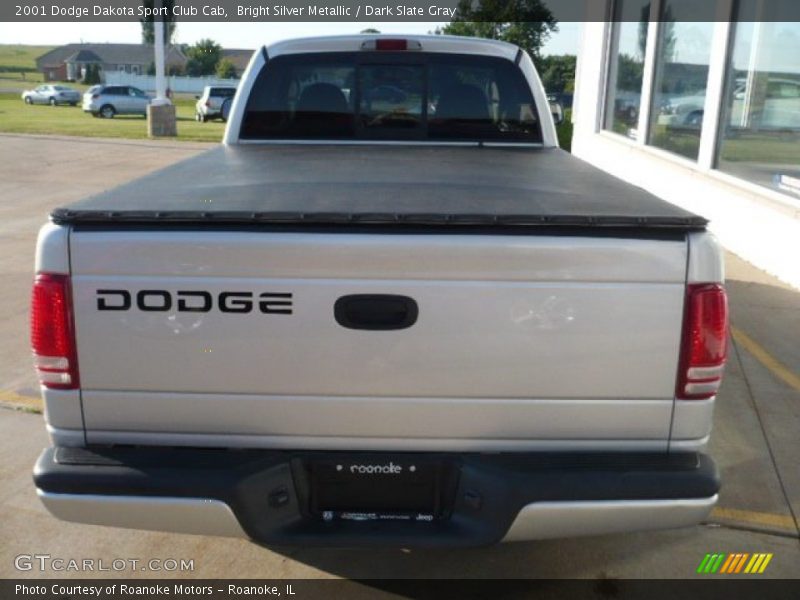 Bright Silver Metallic / Dark Slate Gray 2001 Dodge Dakota Sport Club Cab