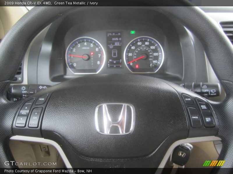 Green Tea Metallic / Ivory 2009 Honda CR-V EX 4WD