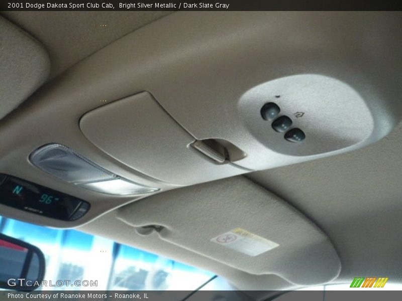 Bright Silver Metallic / Dark Slate Gray 2001 Dodge Dakota Sport Club Cab
