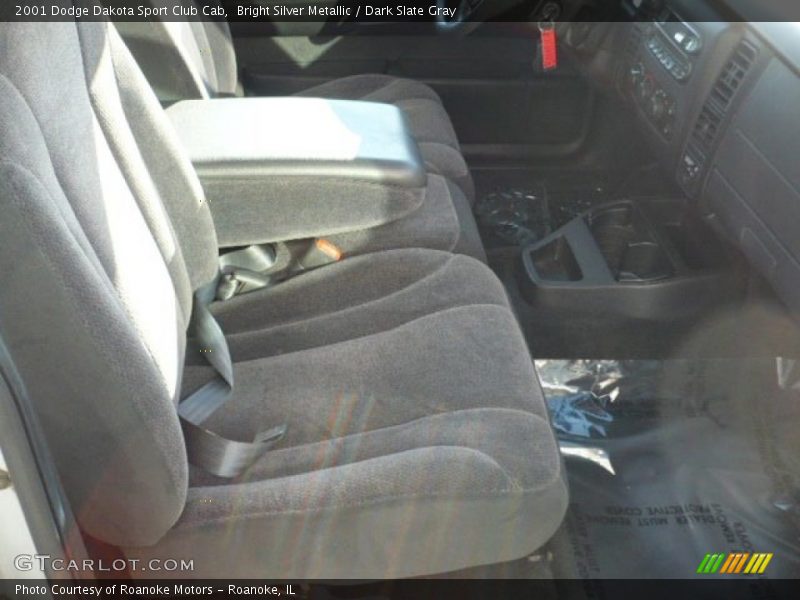 Bright Silver Metallic / Dark Slate Gray 2001 Dodge Dakota Sport Club Cab