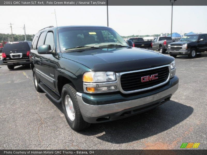 Polo Green Metallic / Neutral Tan/Shale 2001 GMC Yukon SLT 4x4