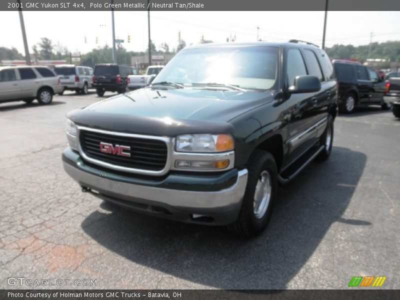 Polo Green Metallic / Neutral Tan/Shale 2001 GMC Yukon SLT 4x4