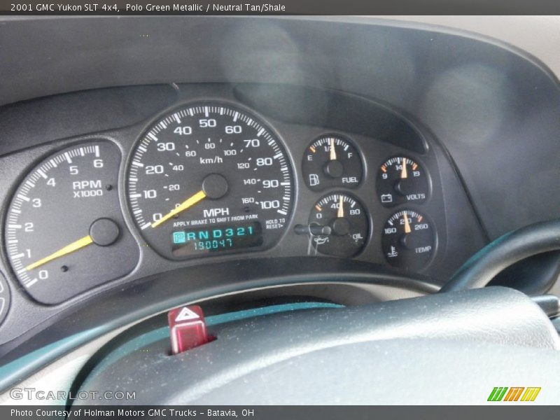 Polo Green Metallic / Neutral Tan/Shale 2001 GMC Yukon SLT 4x4