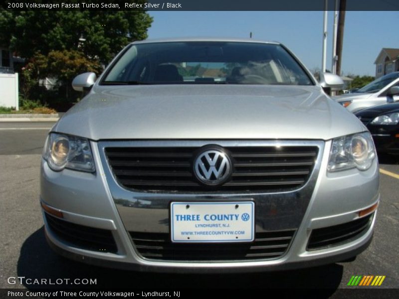 Reflex Silver / Black 2008 Volkswagen Passat Turbo Sedan