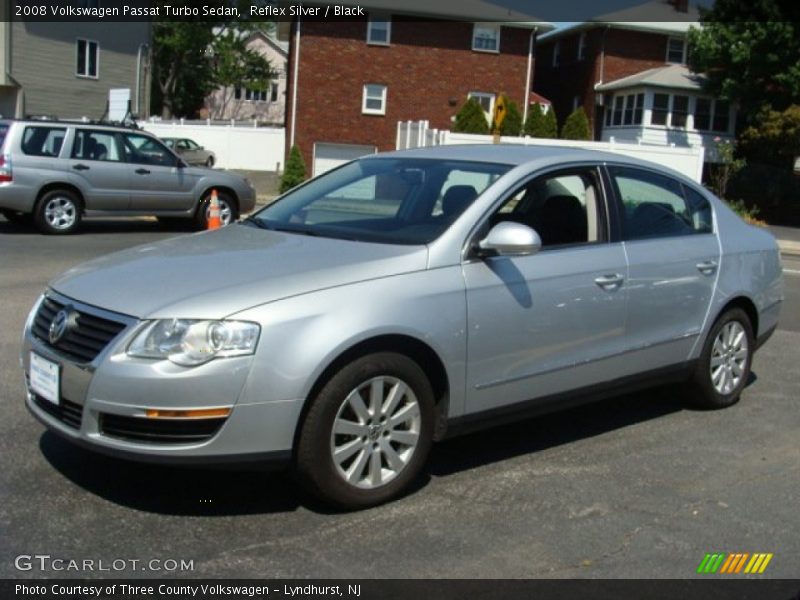Reflex Silver / Black 2008 Volkswagen Passat Turbo Sedan