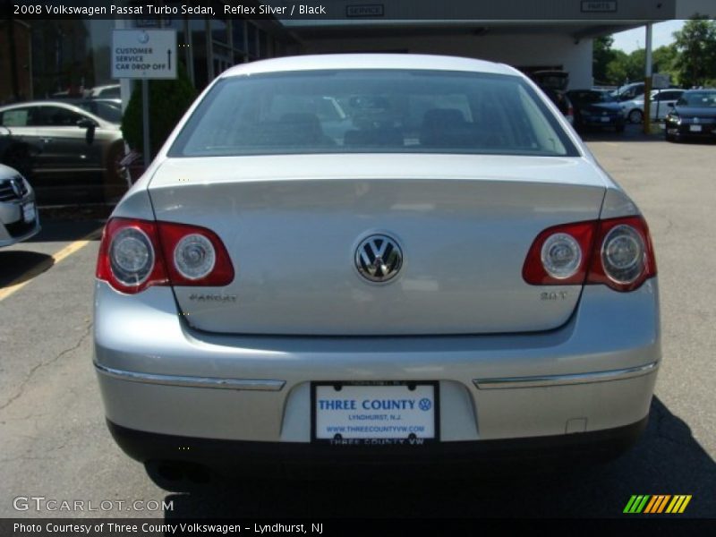 Reflex Silver / Black 2008 Volkswagen Passat Turbo Sedan